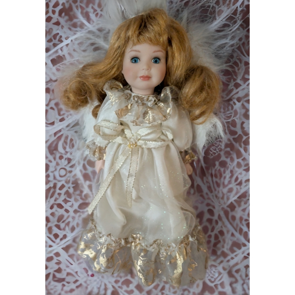 Elegant Porcelain Angel Doll